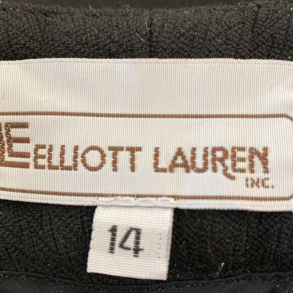 Elliot Lauren Classic Straight Leg High Waist Black Pants - Picture 5 of 6